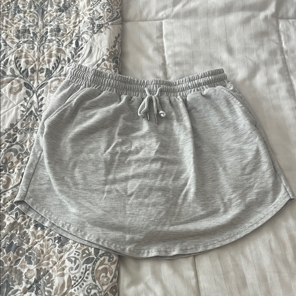 Light Gray Women’s Drawstring Skort